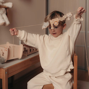 Ковчег деревянный Mrs. Ertha "Noah's Ark", бежевый